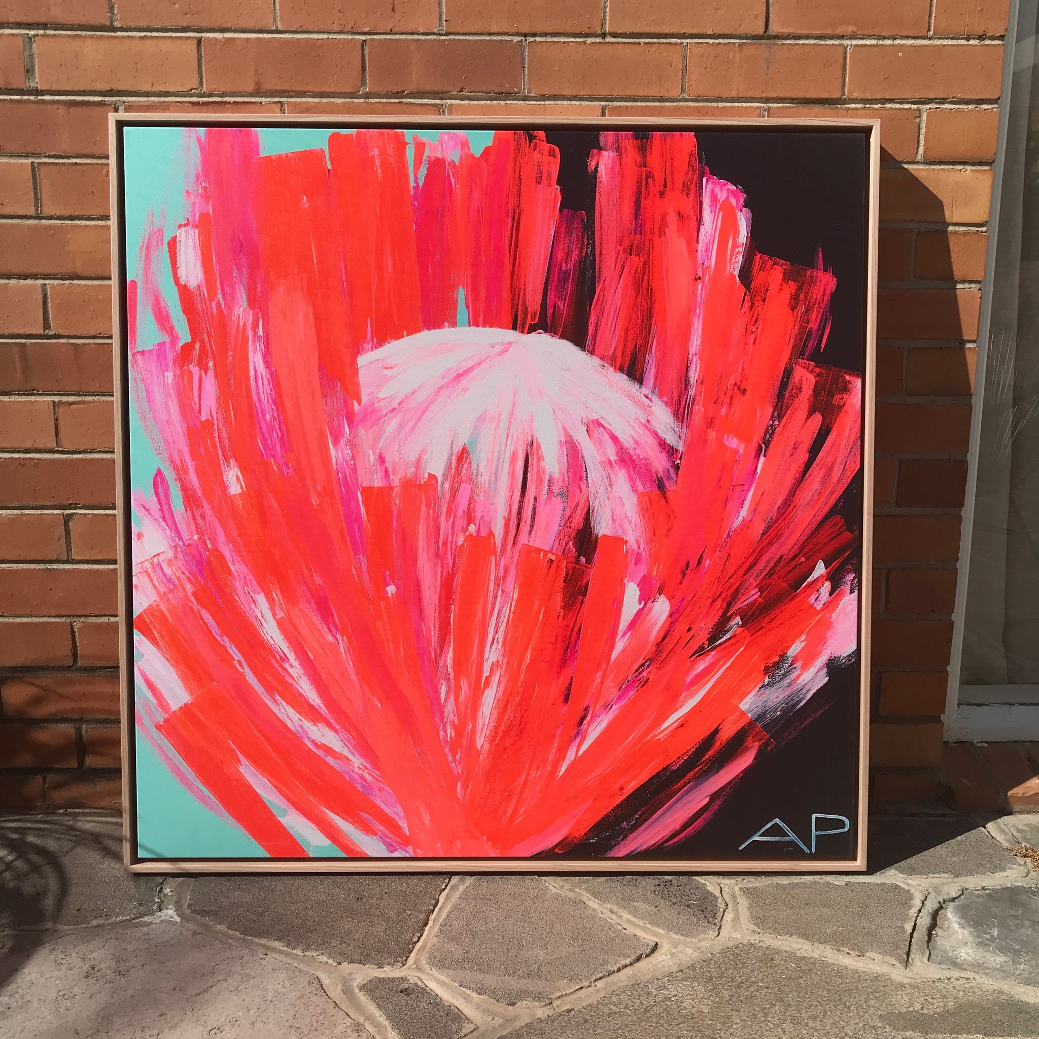 Protea Crushing #1 - Canvas Print