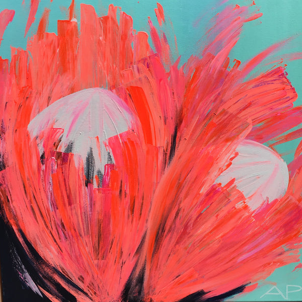 Protea Crushing #2 - Canvas Print